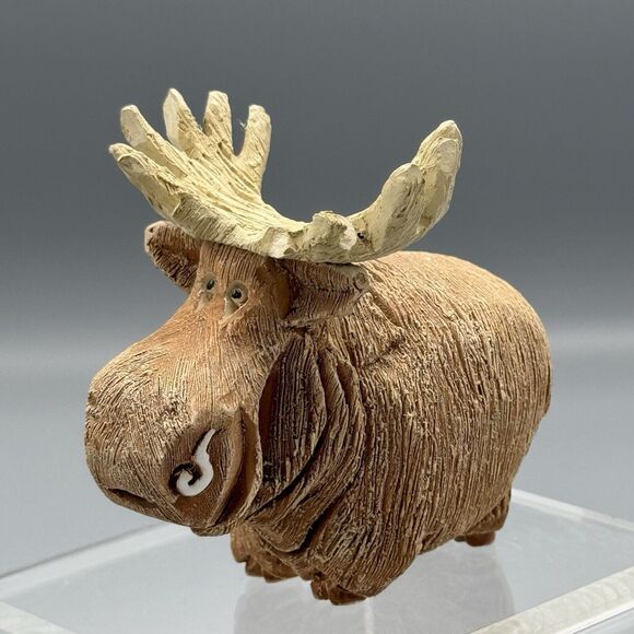 Vtg Artesania Rinconada Moose Figurine Uruguay Retired Wildlife 4" READ As is - Picture 1 of 15